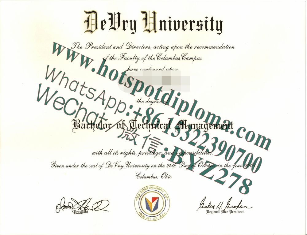 Fake devry university Diploma makers