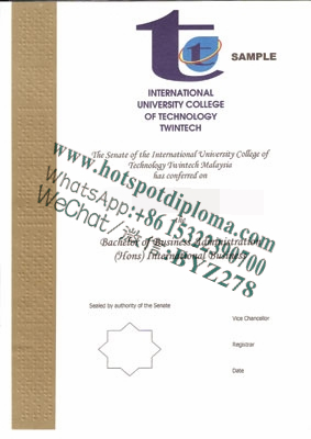 How Buy International University College of Technology Twintech Diploma