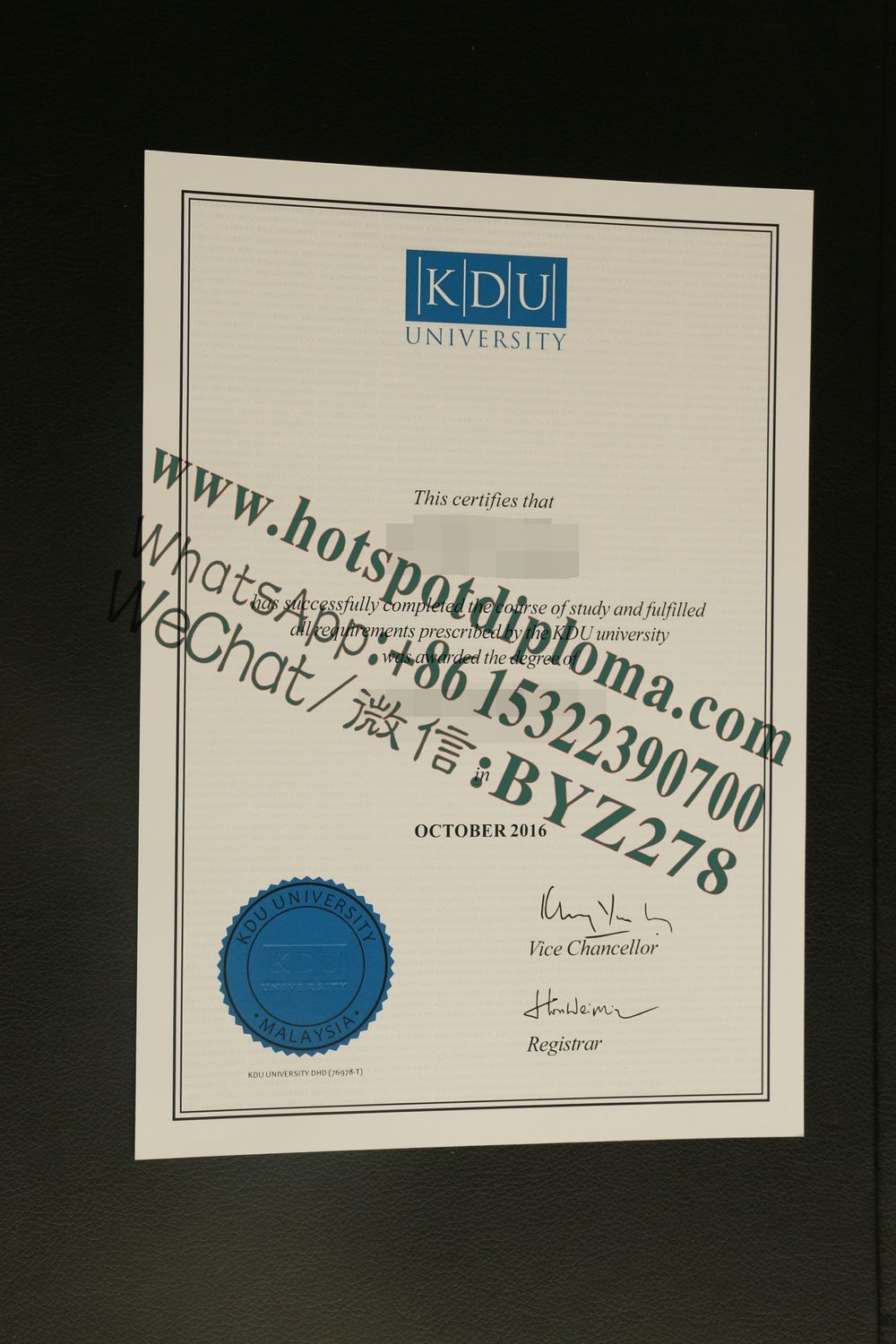 How Buy KDU University College(KDU) Diploma