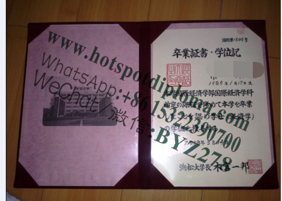 Make fake Hamamatsu University Diploma