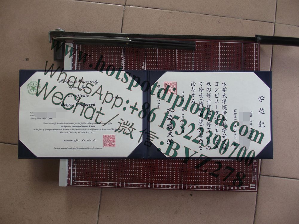 Make fake Hokkaido University Diploma
